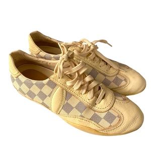 Authentic Louis Vuitton Damier Canvas Trainer Shoes